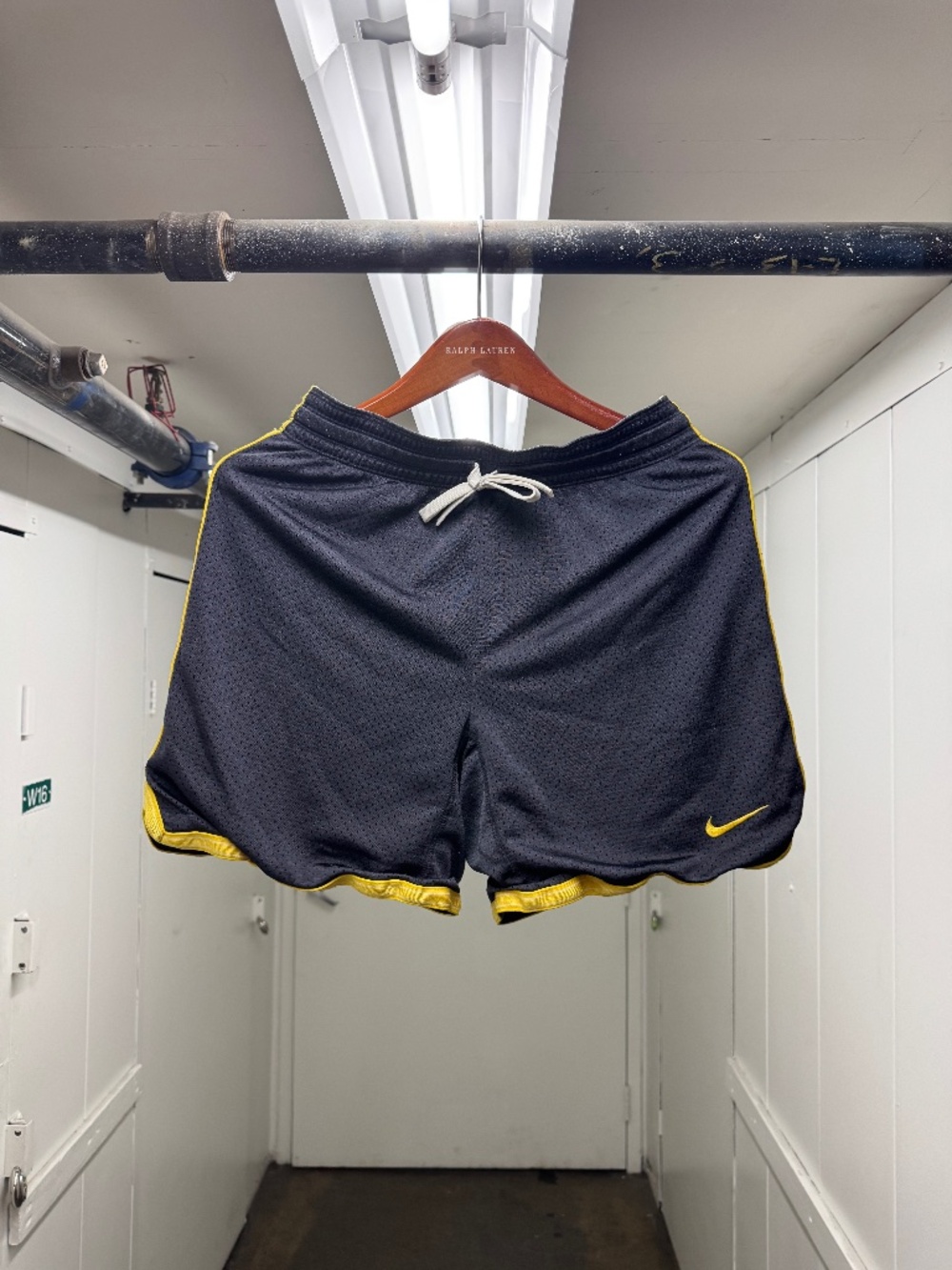 Nike Livestrong Yellow Trim Mesh Gym Shorts
